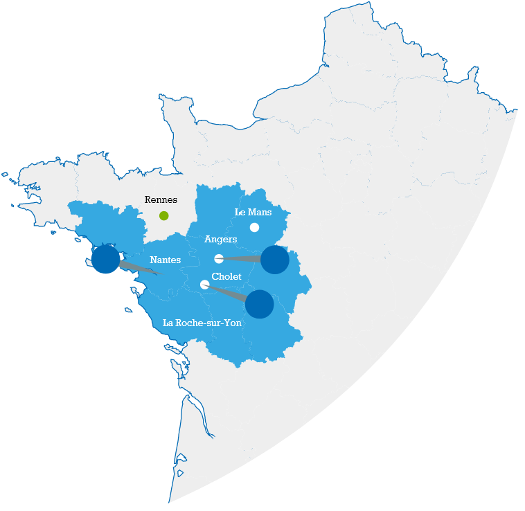 EGNS Entreprise De Nettoyage A Angers Map 1